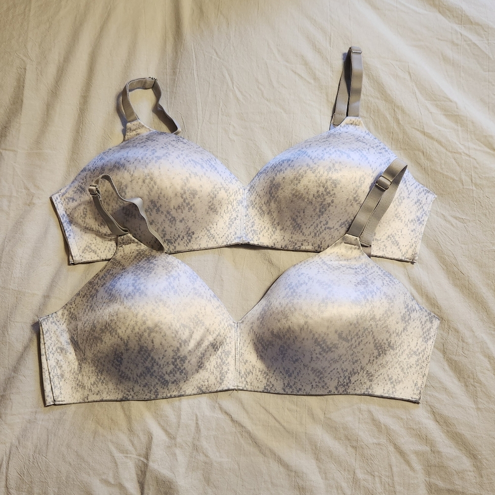 Set of 2 Secret Treasures Wire-Free Back Smoothing Bras